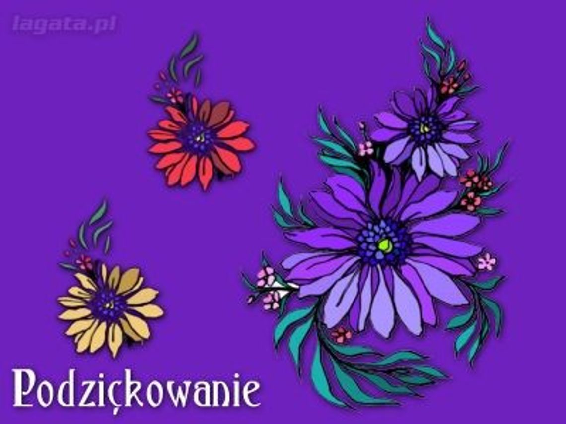 Podziękowania Podziękowania