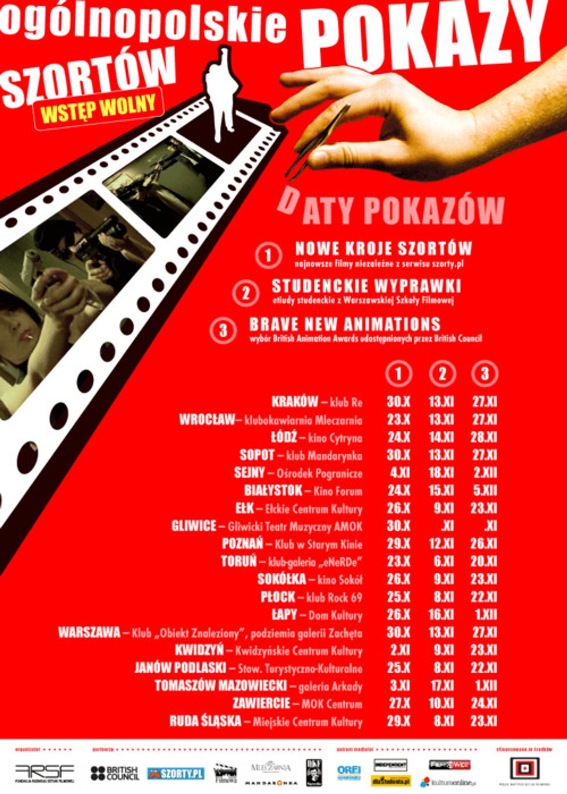 Pokazy filmów krótkometrażowych