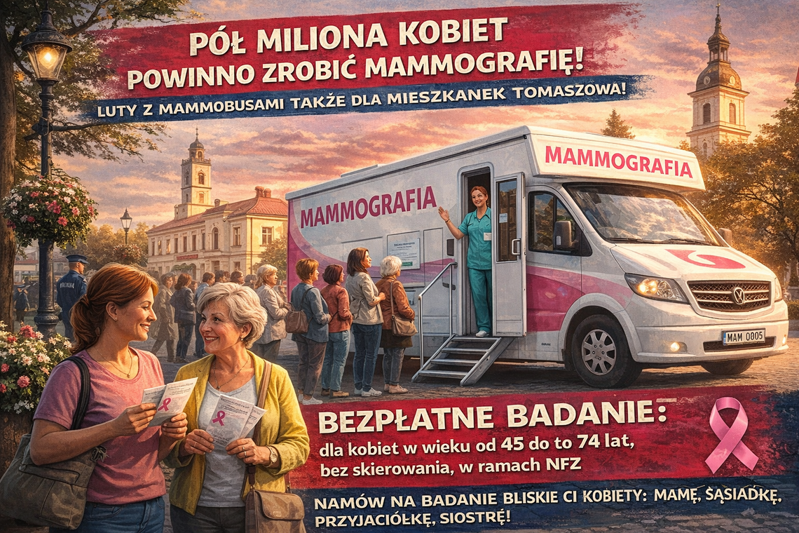Pół miliona kobiet w Łódzkiem „na radarze” profilaktyki. Mammobusy także dla mieszkanek Tomaszowa