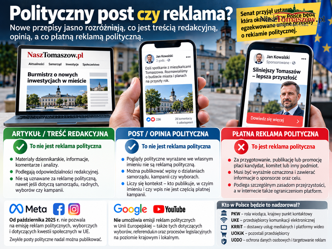 Polityczny post czy reklama? Nowe przepisy zmieniają zasady promocji polityki w internecie Polityczny post czy reklama? Nowe przepisy zmieniają zasady promocji polityki w internecie