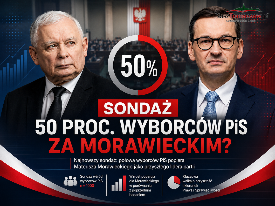 Połowa wyborców PiS chce Morawieckiego zamiast Kaczyńskiego. Sondaż to sukces, ale droga do władzy w partii wciąż jest daleka