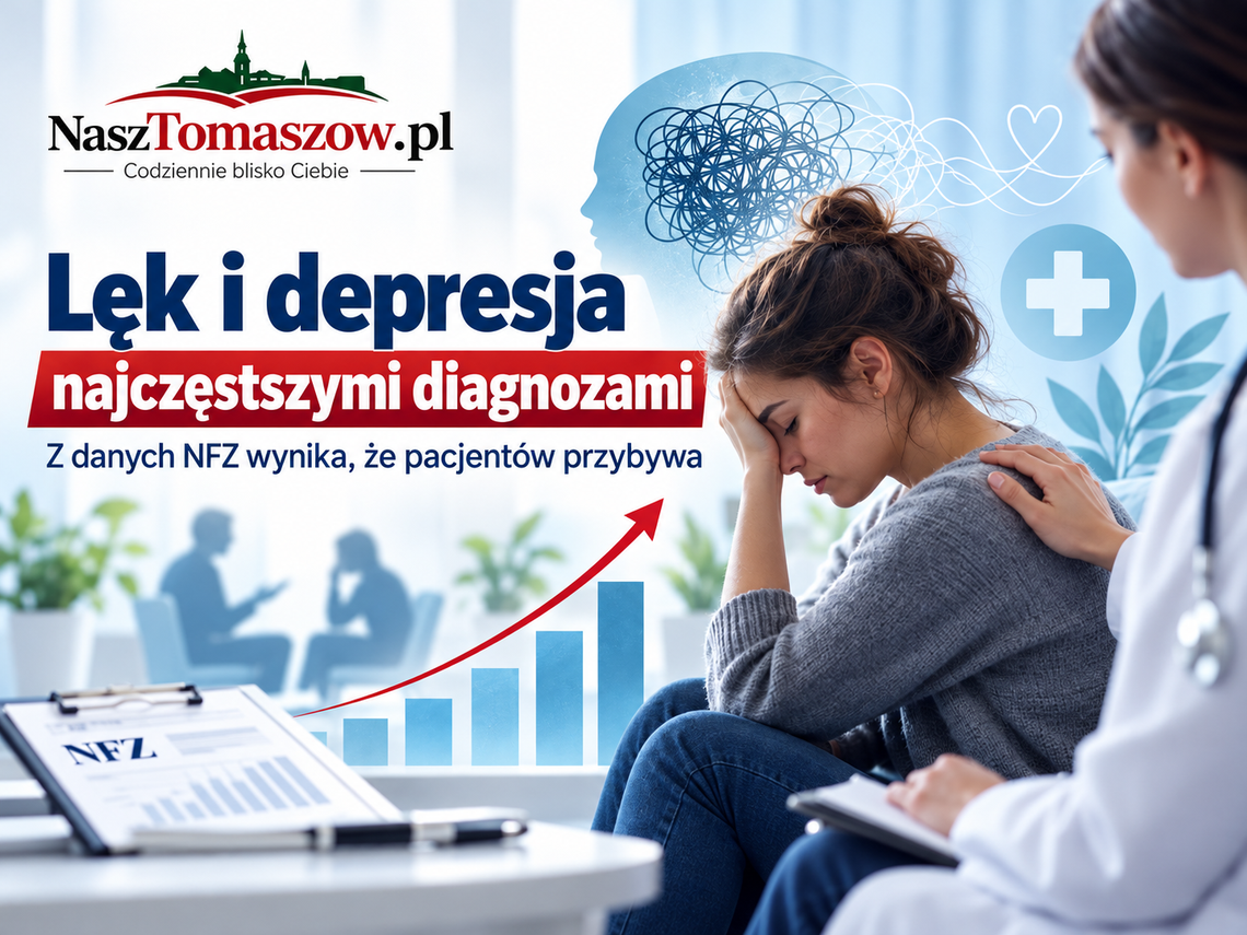 Polska coraz częściej szuka pomocy u psychiatrów. Lęk, depresja i stres stają się codziennością