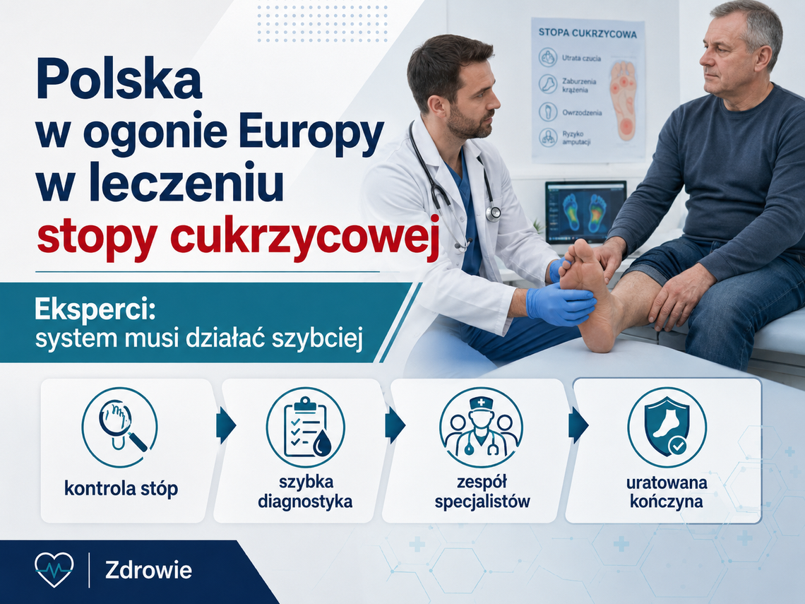 Polska w ogonie Europy. Eksperci alarmują: wielu amputacji u chorych na cukrzycę można uniknąć