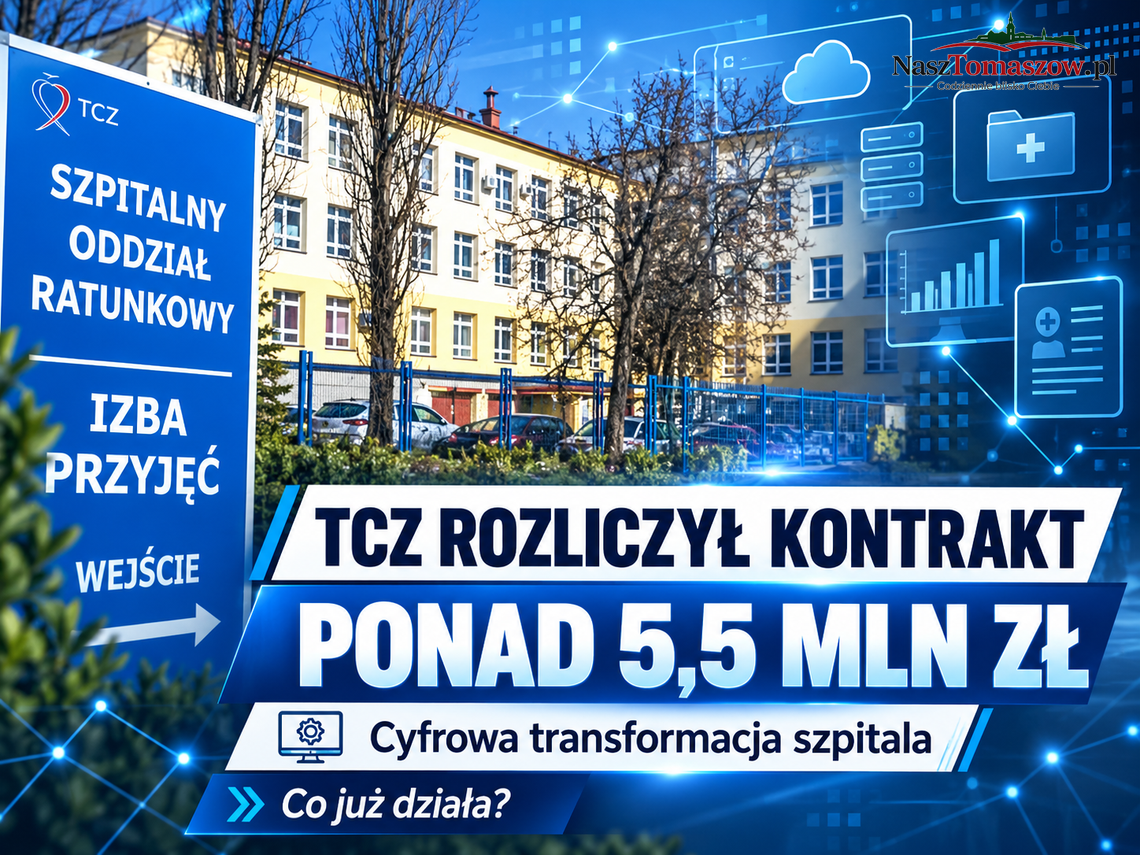 Ponad 5,5 mln zł za cyfrowy szpital. TCZ rozliczył wielki kontrakt. Co już działa?