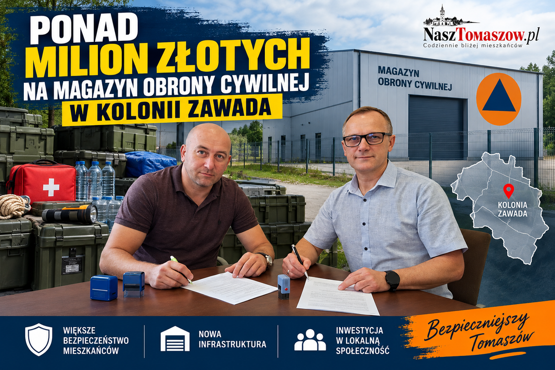 Ponad milion złotych na magazyn obrony cywilnej w Kolonii Zawada