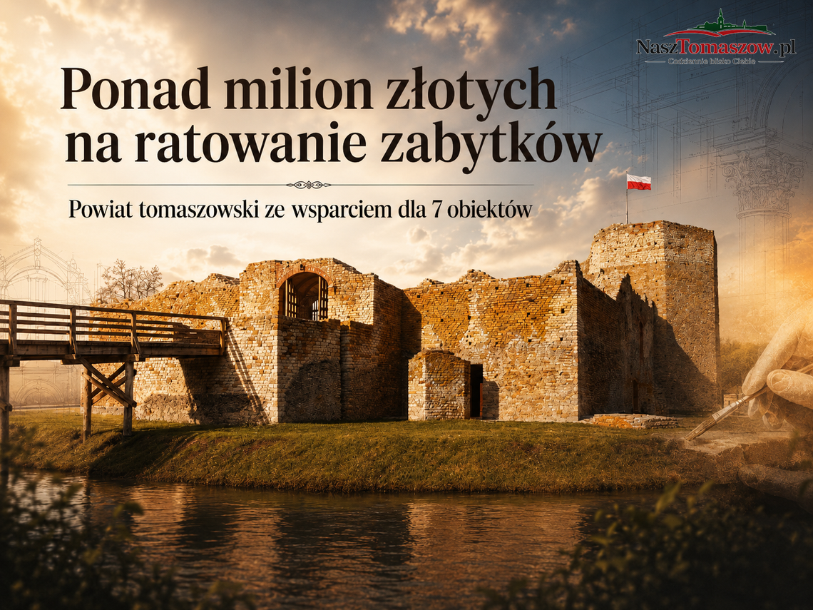 Ponad milion złotych na ratowanie zabytków w powiecie tomaszowskim. Od Krzemienicy po Inowłódz
