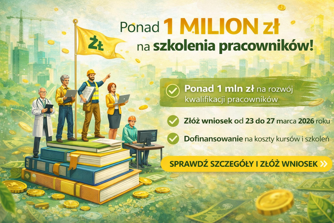 Ponad milion złotych na szkolenia pracowników. Rusza nabór wniosków w PUP w Tomaszowie Mazowieckim