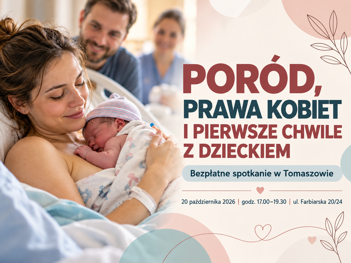 Poród nie musi wyglądać tak, jak pokazują filmy. W Tomaszowie porozmawiają o prawach kobiet i narodzinach dziecka Poród nie musi wyglądać tak, jak pokazują filmy. W Tomaszowie porozmawiają o prawach kobiet i narodzinach dziecka