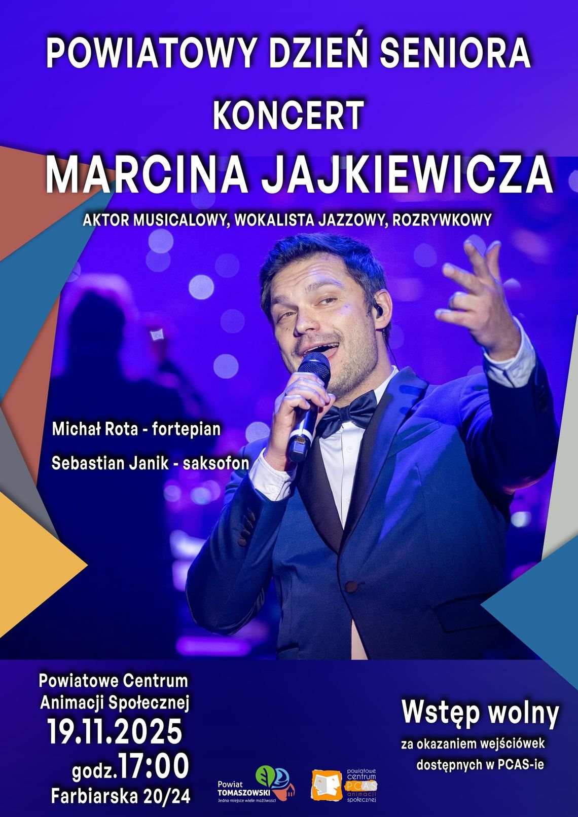 Powiatowy Dzień Seniora w PCAS: koncert Marcina Jajkiewicza Powiatowy Dzień Seniora w PCAS: koncert Marcina Jajkiewicza