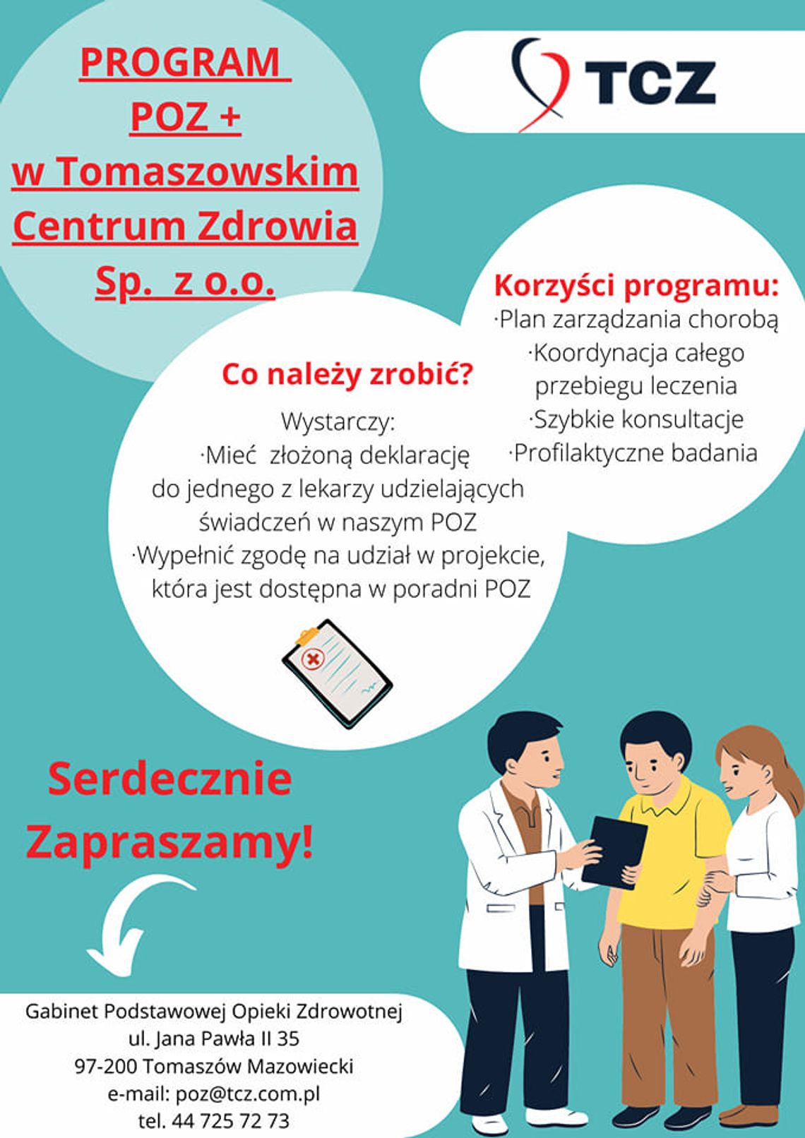 POZ+ w Tomaszowskim Centrum Zdrowia
