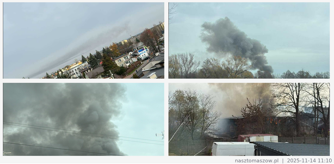 Pożar w tartaku Pożar w tartaku