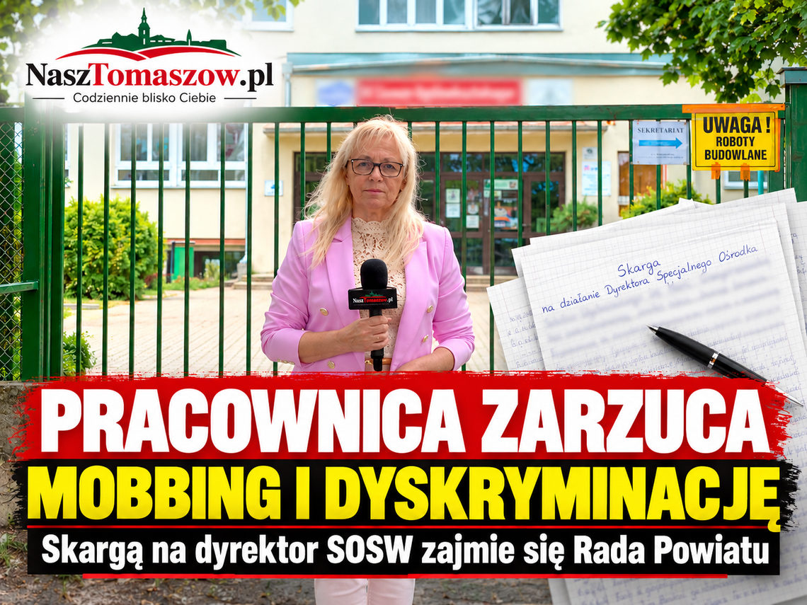 Pracownica zarzuca mobbing i dyskryminację. Skargą na dyrektor SOSW zajmą się radni Pracownica zarzuca mobbing i dyskryminację. Skargą na dyrektor SOSW zajmą się radni