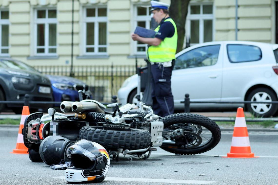 Prawie pół tysiąca wypadków z udziałem motocyklistów; zginęło 42 kierowców jednośladów