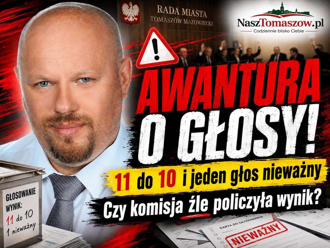 Prawnicza bomba w tomaszowskiej Radzie Miejskiej. Michał Kucharski został odwołany, choć ogłoszono, że ocalał?