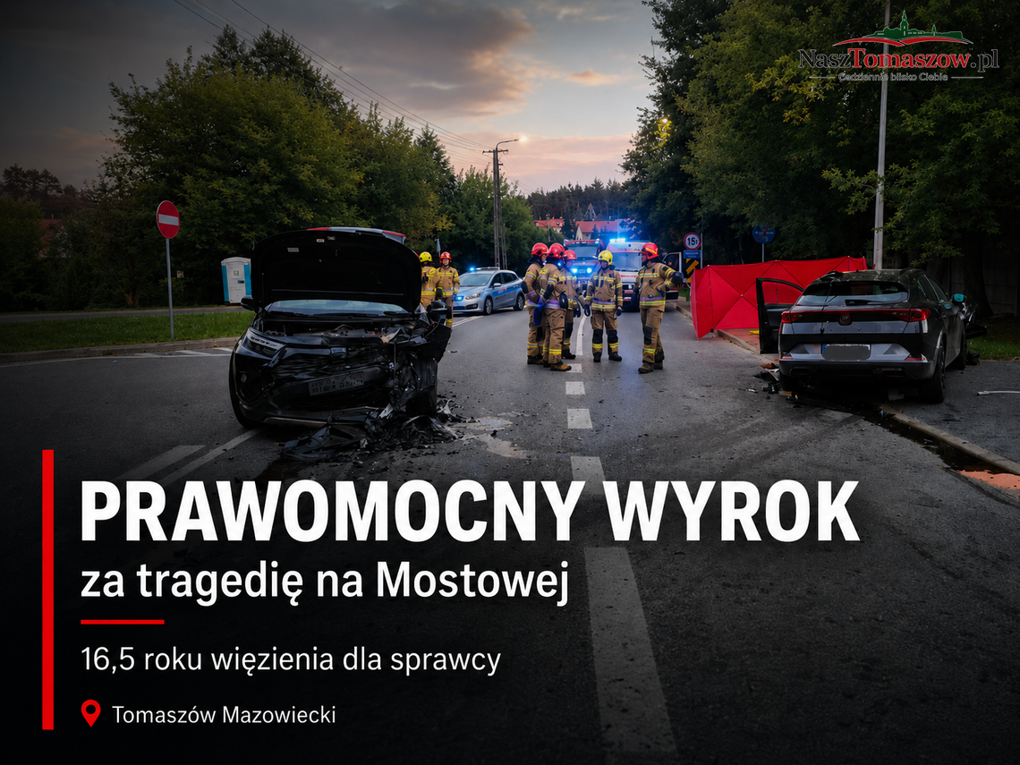 Prawomocny wyrok za tragedię na Mostowej. 16,5 roku więzienia dla kierowcy, który zabił dwie siostry Prawomocny wyrok za tragedię na Mostowej. 16,5 roku więzienia dla kierowcy, który zabił dwie siostry