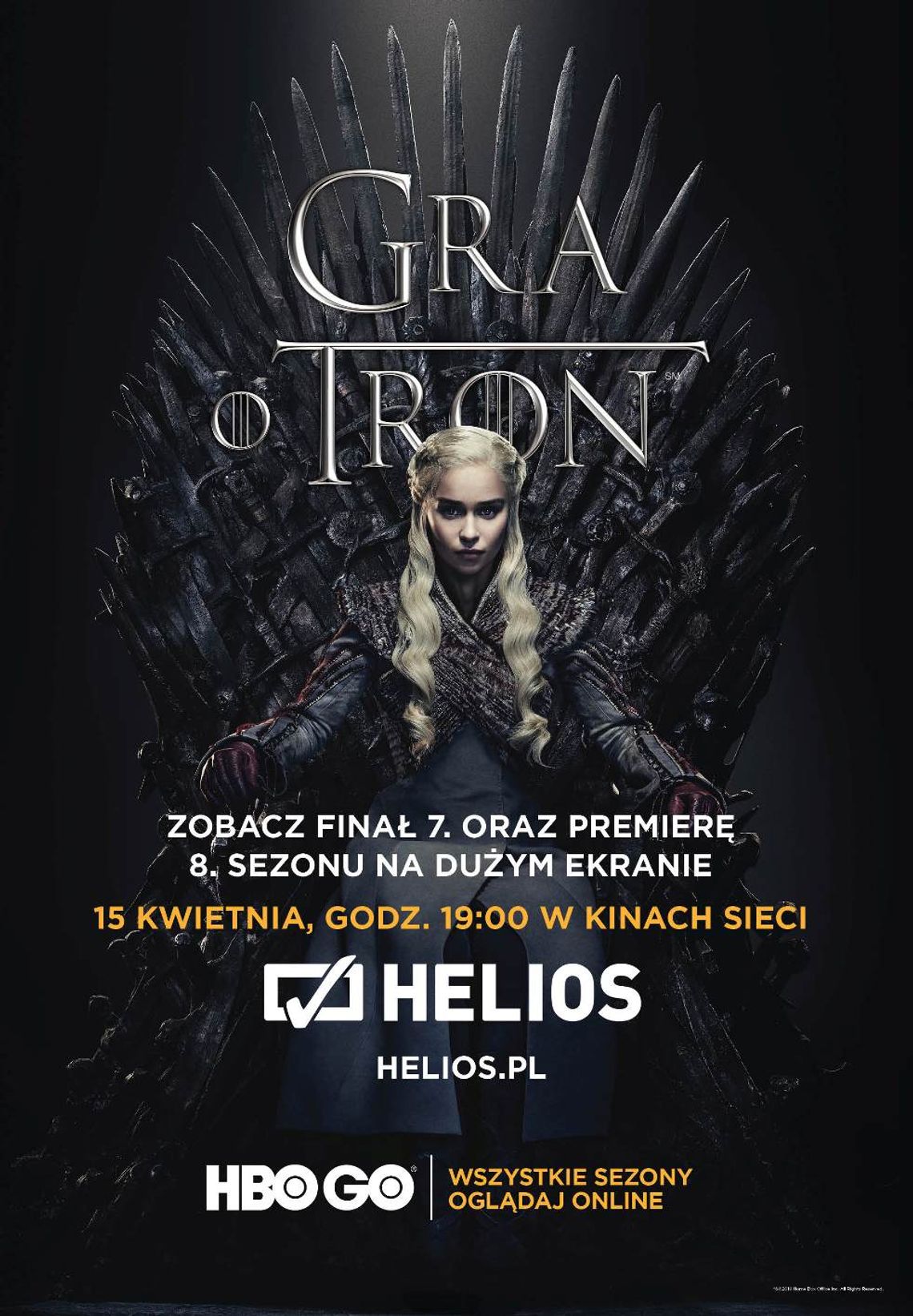 Premiera 8. sezonu serialu HBO „Gra o tron” w kinach Helios!