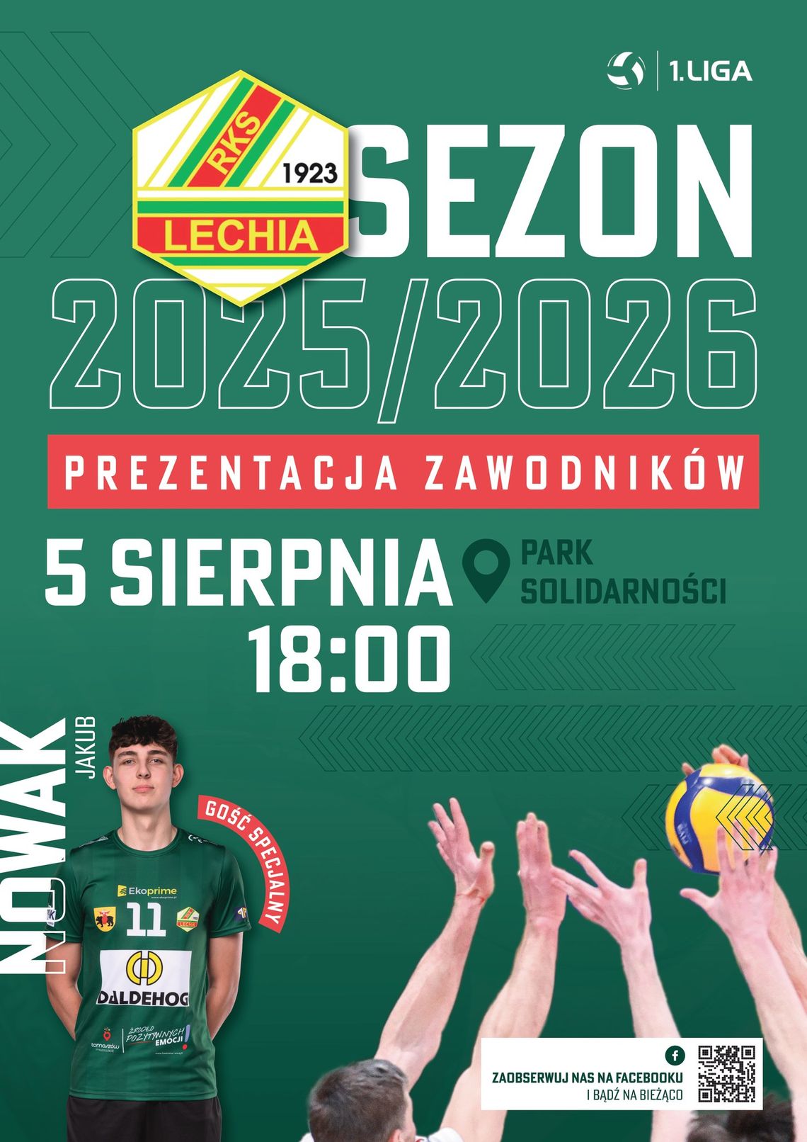 Prezentacja drużyny siatkarzy na sezon 2025/26 PLS 1. Ligi