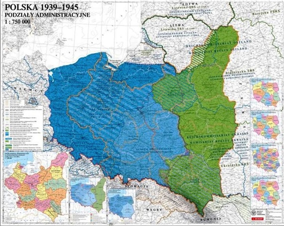 Prezentacja mapy „Polska 1939- 1945-podziały administracyjne” w MDK- u