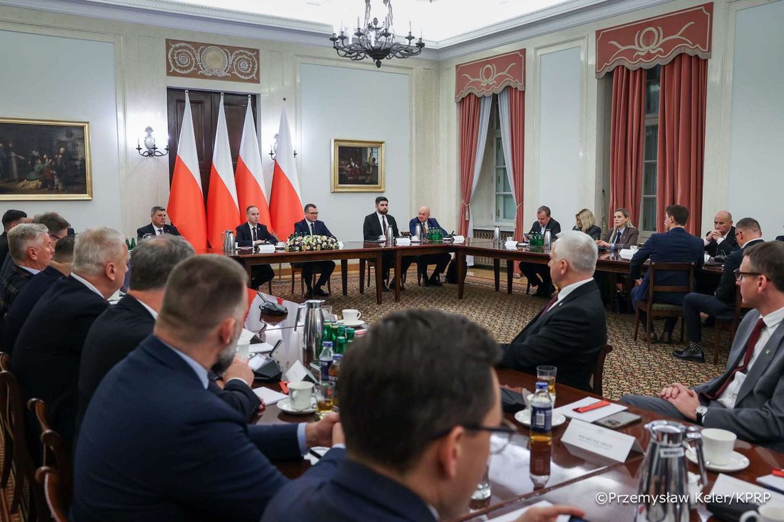 Prezydent Marcin Witko u Prezydenta Karola Nawrockiego