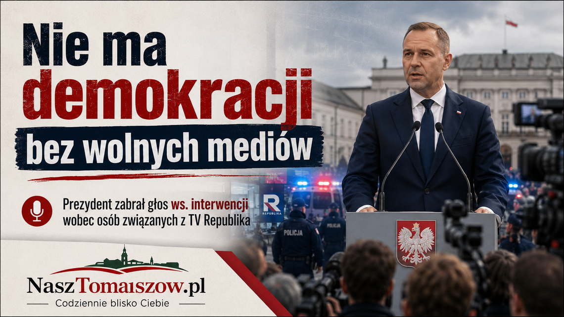 Prezydent Nawrocki: nie ma demokracji bez wolnych mediów. Prezydent Nawrocki: nie ma demokracji bez wolnych mediów.