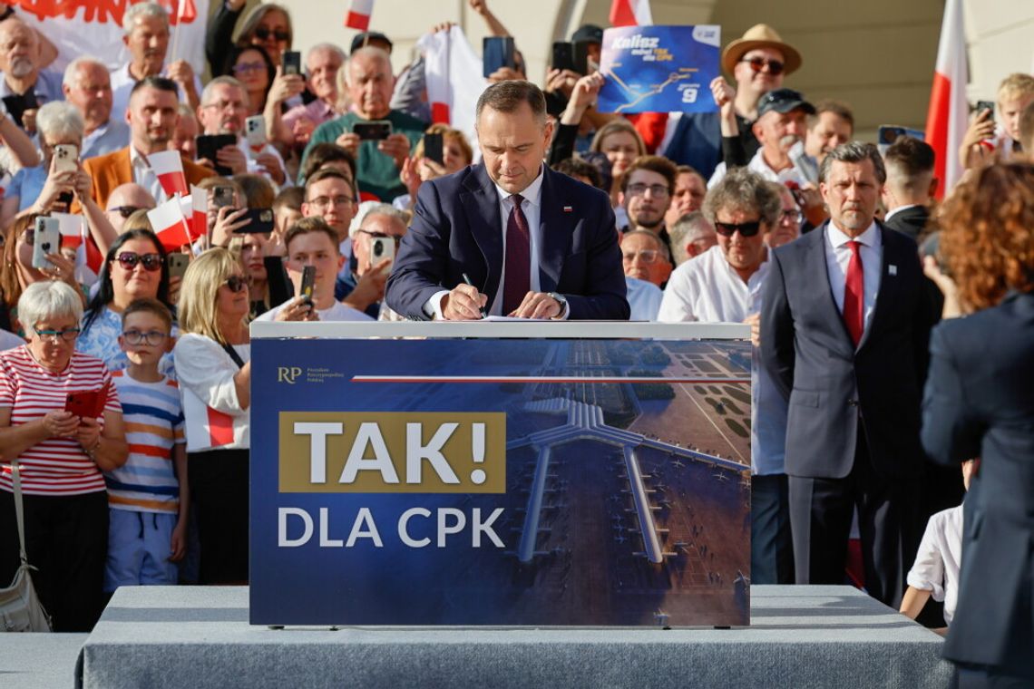 Prezydent podpisał inicjatywę ustawodawczą dotyczącą projektu ustawy o CPK Prezydent podpisał inicjatywę ustawodawczą dotyczącą projektu ustawy o CPK