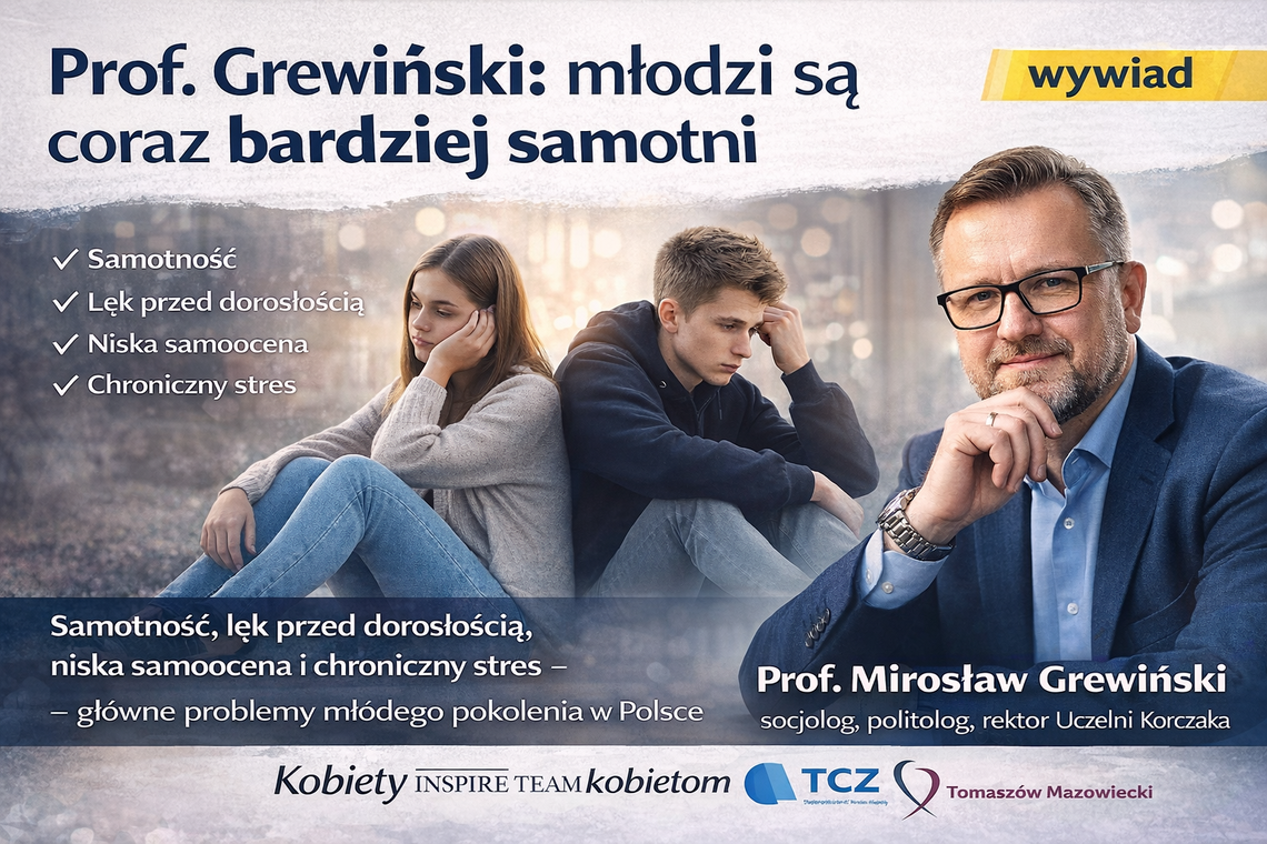 Prof. Grewiński: młodzi są coraz bardziej samotni (wywiad)