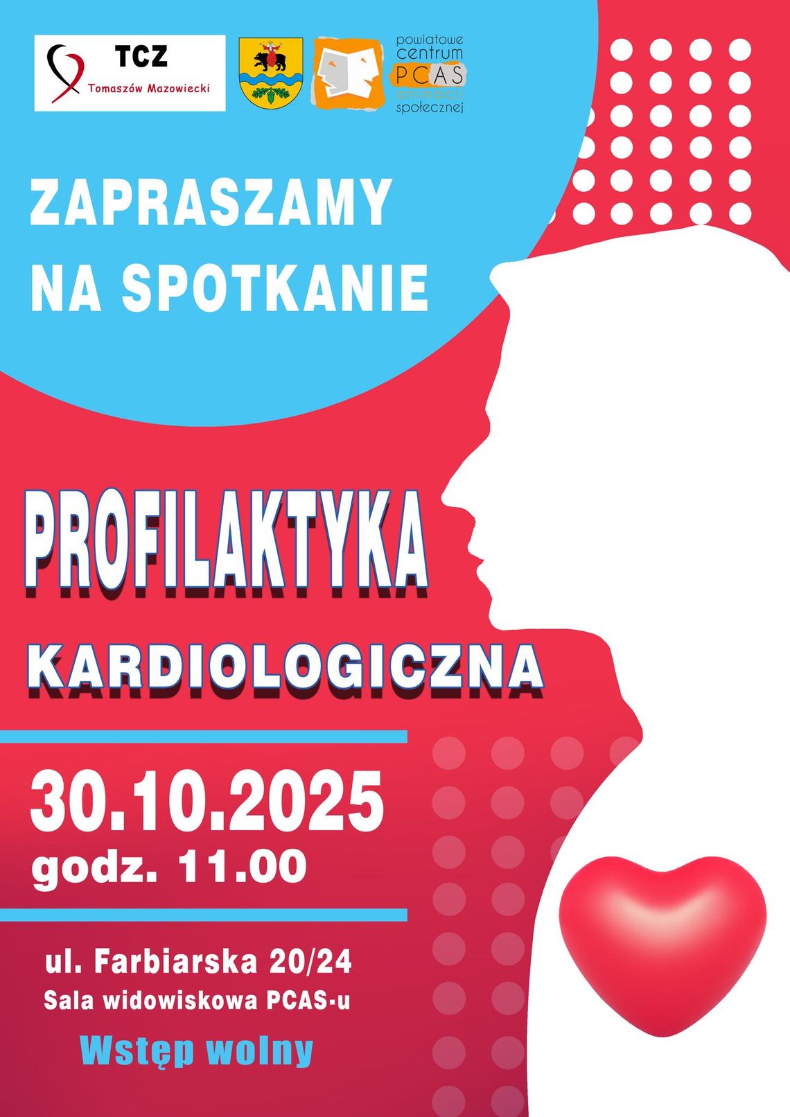 Profilaktyka kardiologiczna – bezpłatne spotkanie w PCAS już 30 października Profilaktyka kardiologiczna – bezpłatne spotkanie w PCAS już 30 października