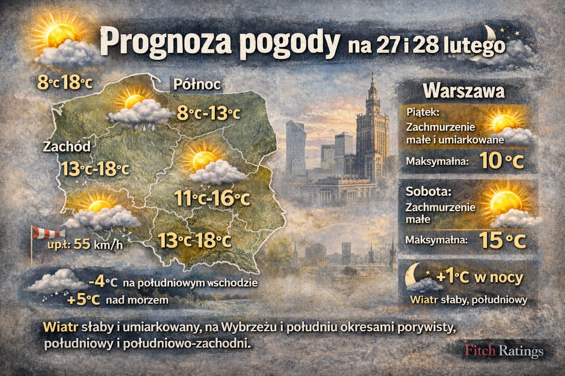 Prognoza pogody na 27 i 28 lutego