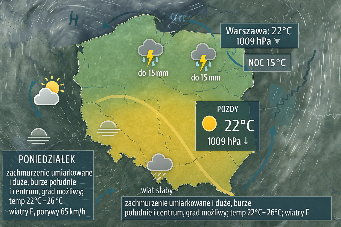 Prognoza pogody na 7 i 8 września Prognoza pogody na 7 i 8 września