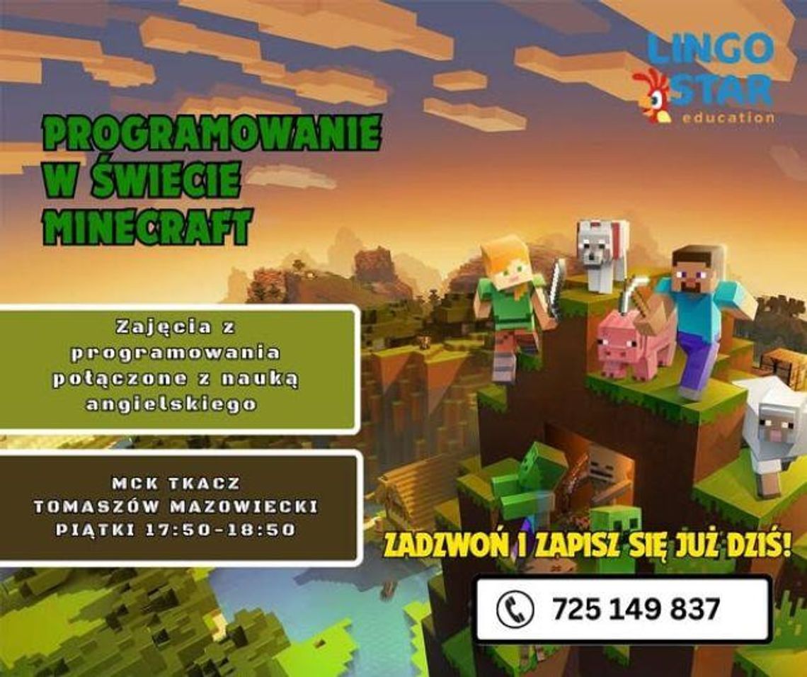 Programowanie w Świecie Minecraft – nauka, która wciąga jak gra