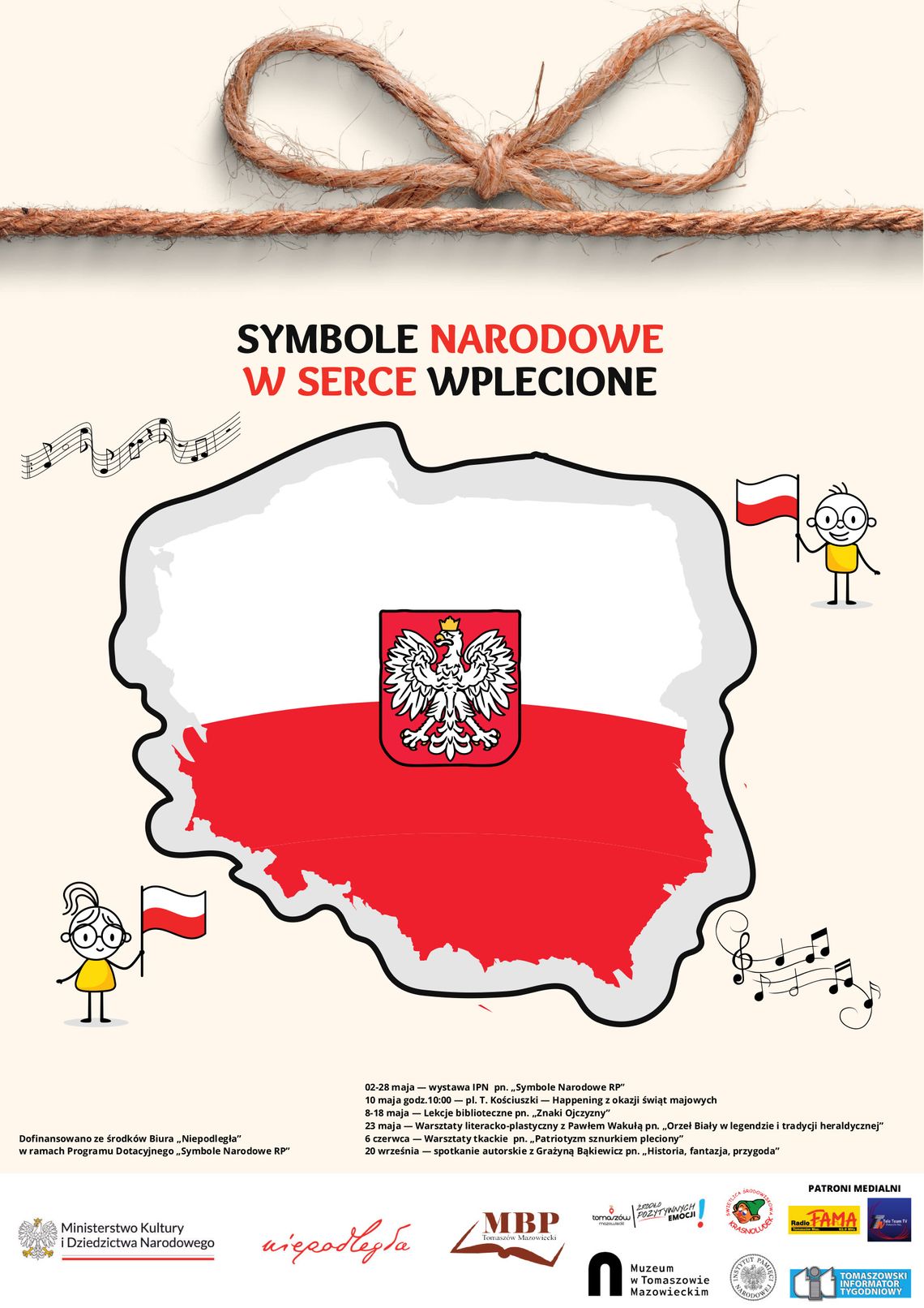 Promocja symboli narodowych w Bibliotece z dotacją