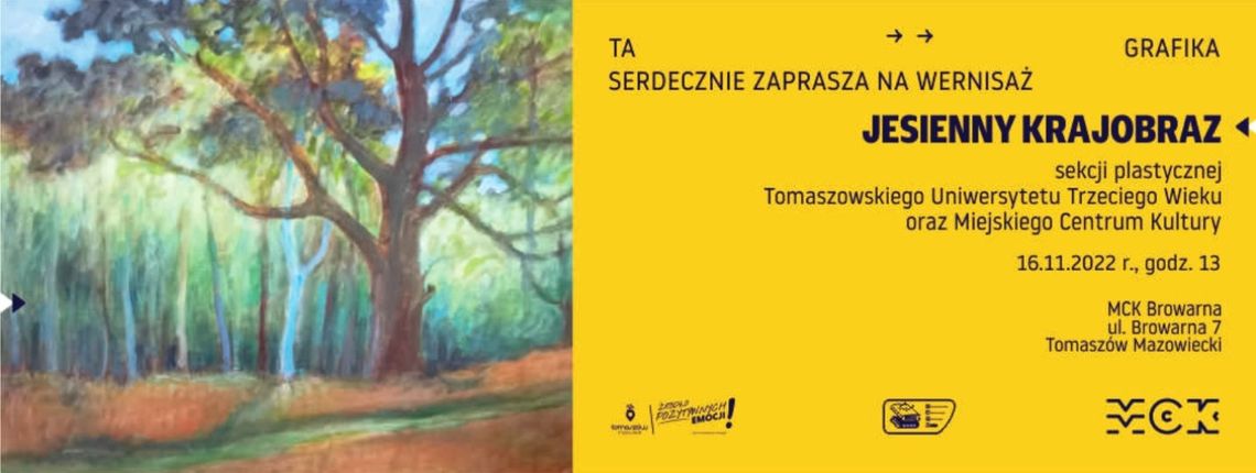 Przed nami wernisaż malarstwa „Jesienne krajobrazy”…