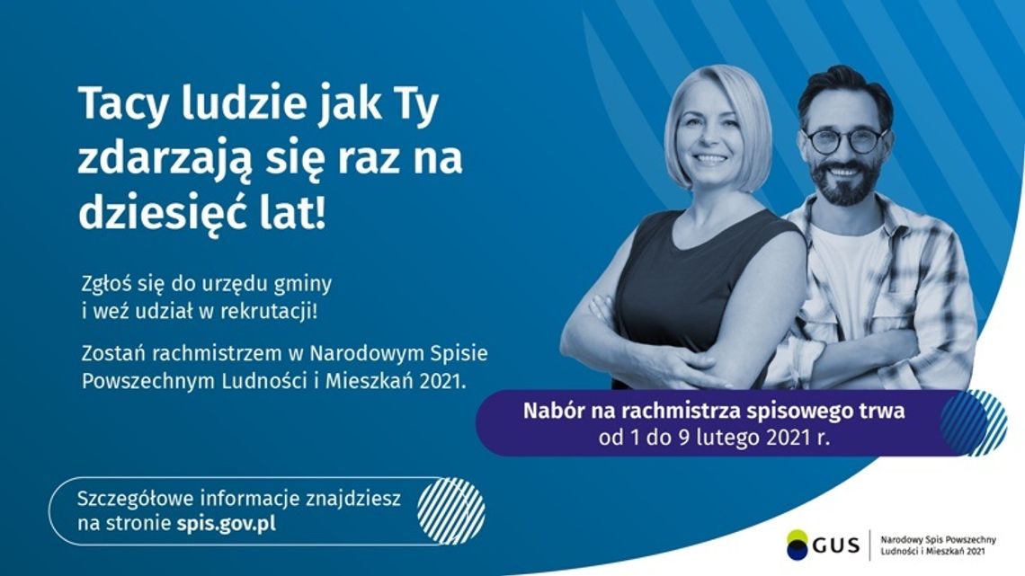 Przedłużono termin naboru kandydatów na rachmistrzów spisowych