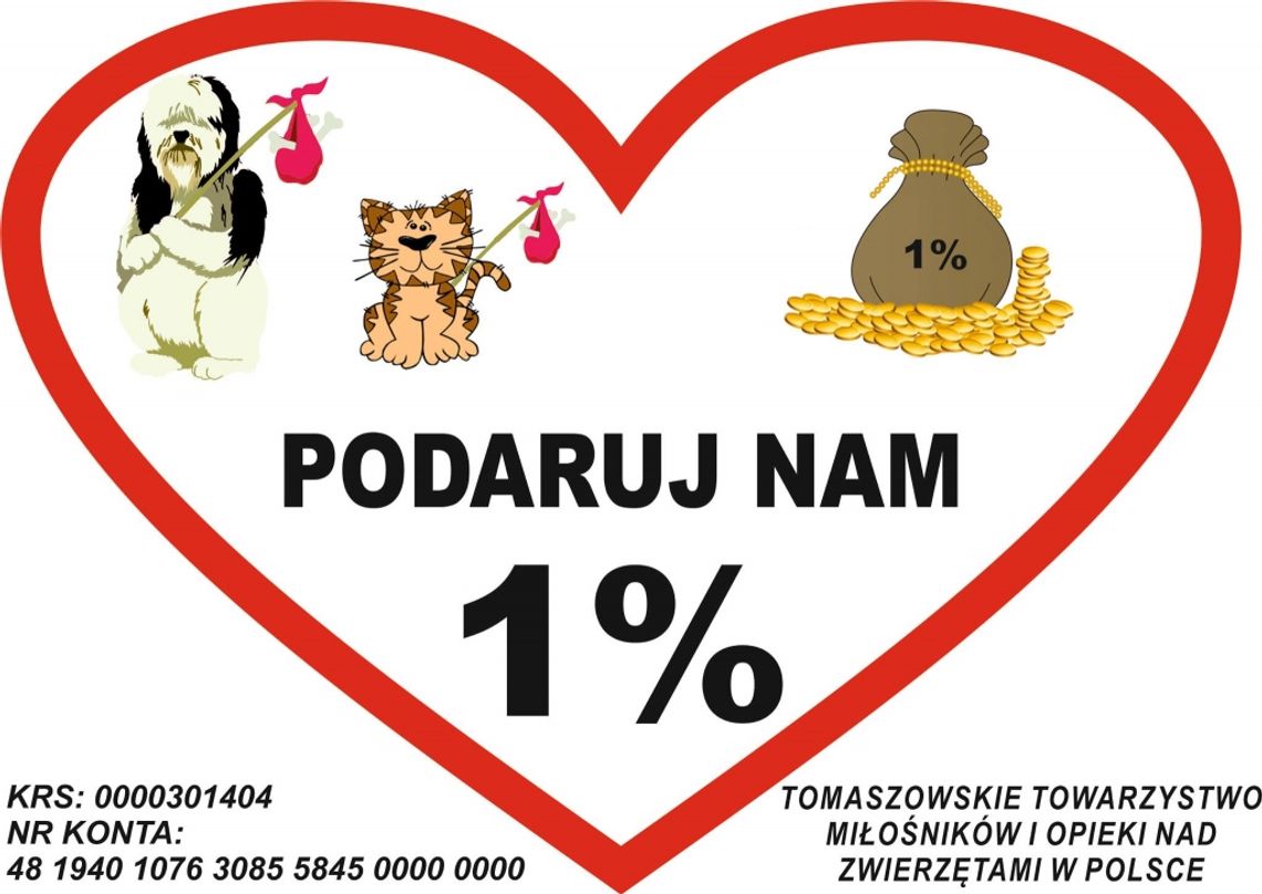 Przekaż nam 1 % podatku na TTMiOnZ