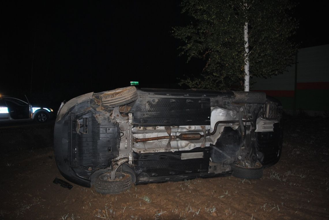 Przepromilował na zakręcie