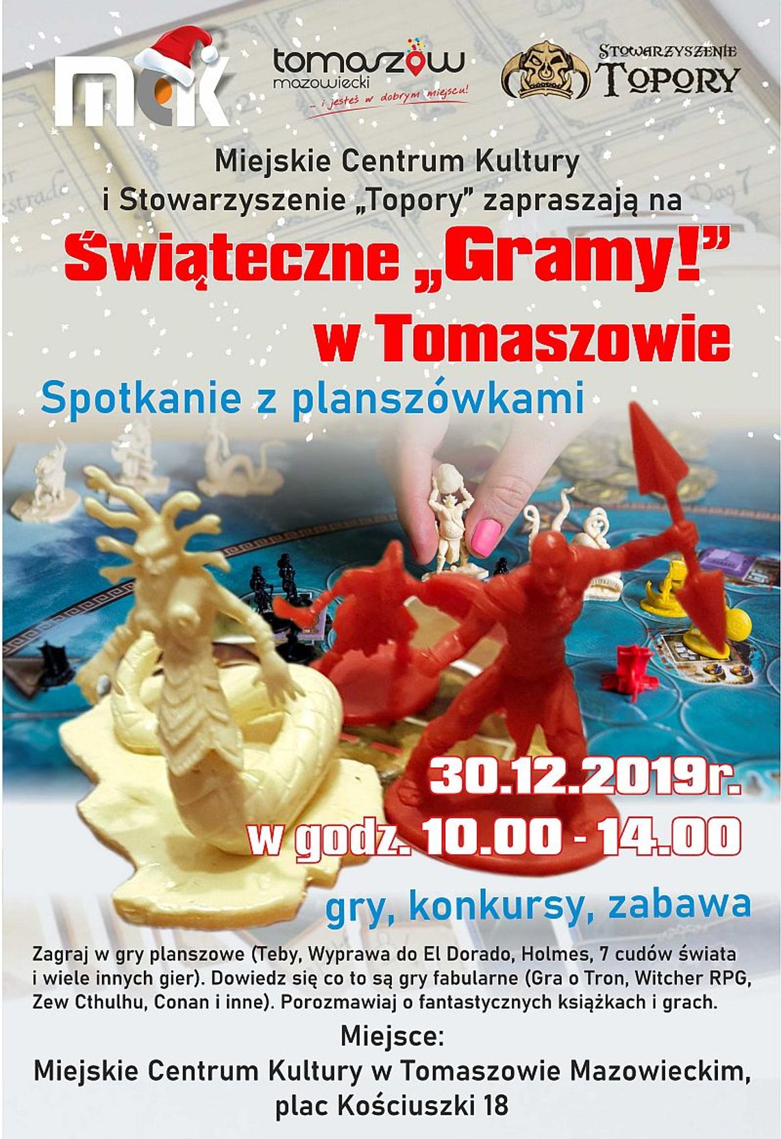 Przyjdź do MCK-u i zagraj w planszówki!