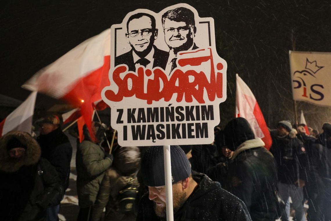 Przytuły Stare: protest przed więzieniem w obronie Macieja Wąsika