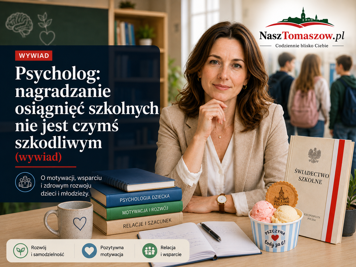 Psycholog: nagradzanie osiągnięć szkolnych nie jest czymś szkodliwym (wywiad)