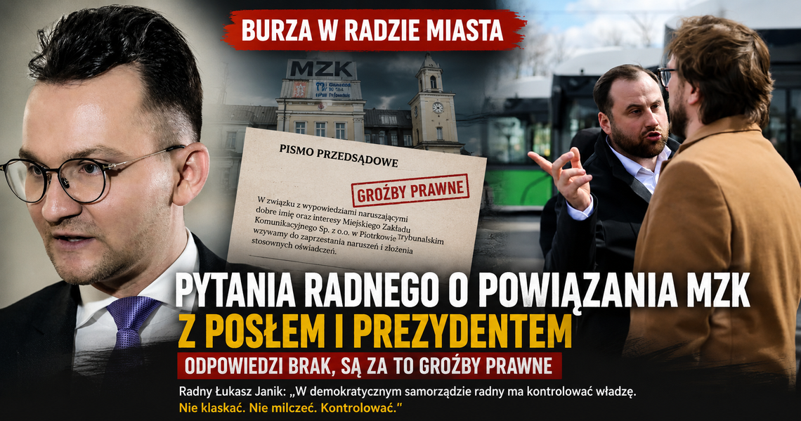 Radny zadawał pytania o miejską spółkę. Odpowiedzi nie dostał, za to przyszły groźby prawne Radny zadawał pytania o miejską spółkę. Odpowiedzi nie dostał, za to przyszły groźby prawne