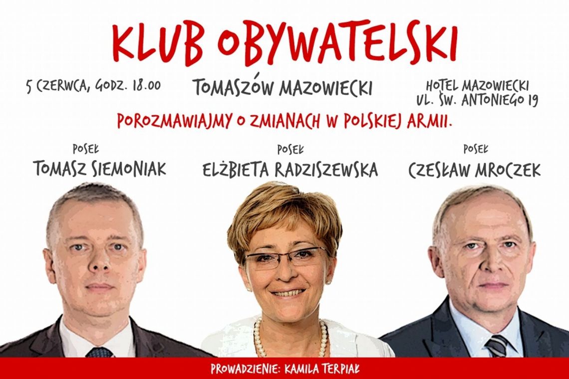 Radziszewska i Siemioniak - kolejne spotkanie Klubu Obywatelskiego