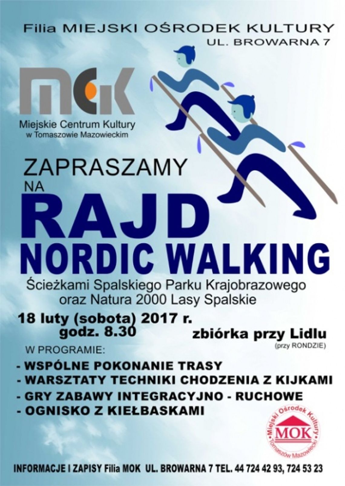 Rajd Nordic Walking z Miejskim Centrum Kultury, filia MOK Rajd Nordic Walking z Miejskim Centrum Kultury, filia MOK
