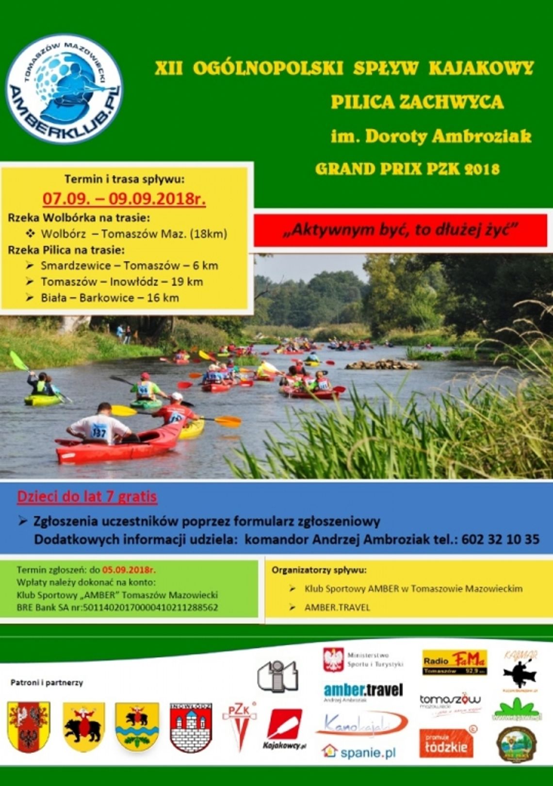 Rajd &quot;Pilica Zachwyca&quot; im. Doroty Ambroziak po raz dwunasty