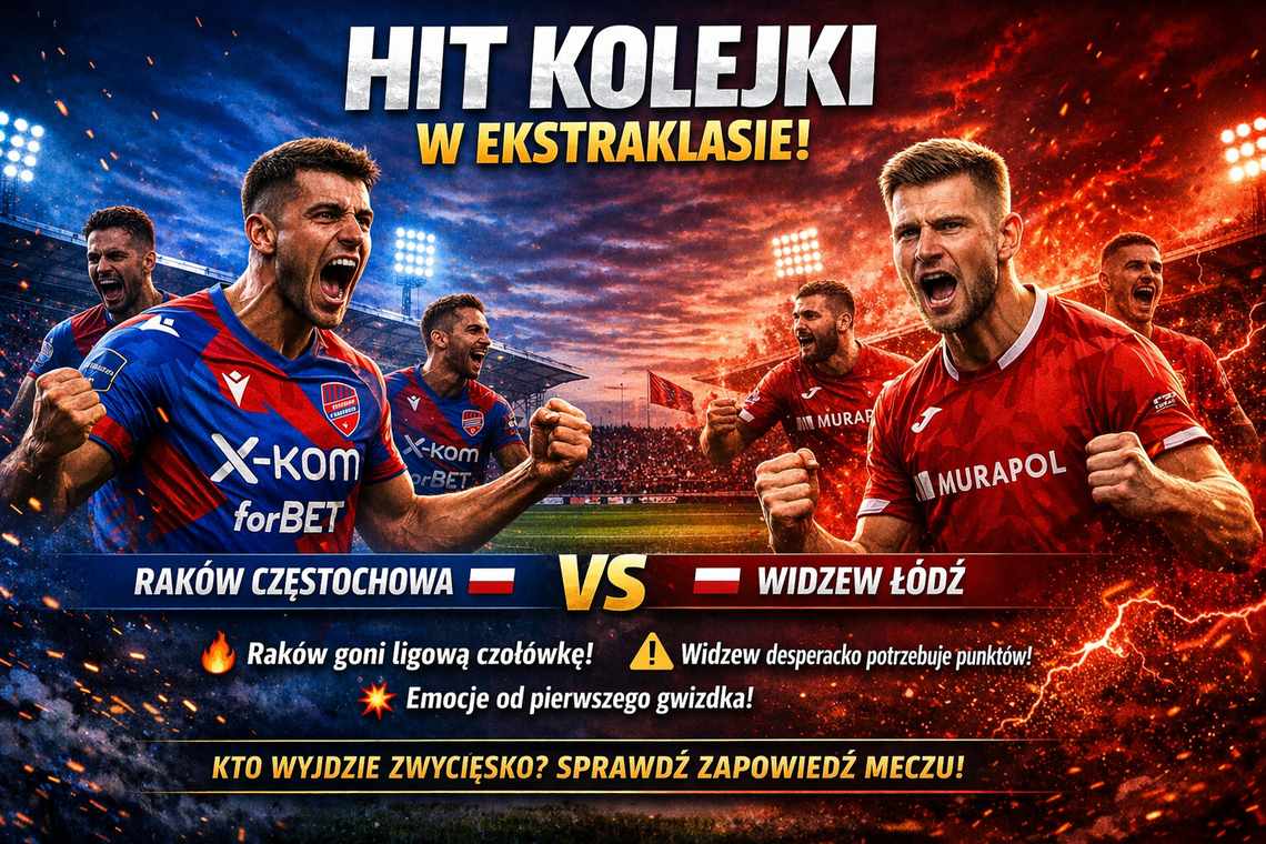 Raków i Widzew zagrają o punkty o dużym ciężarze Raków i Widzew zagrają o punkty o dużym ciężarze