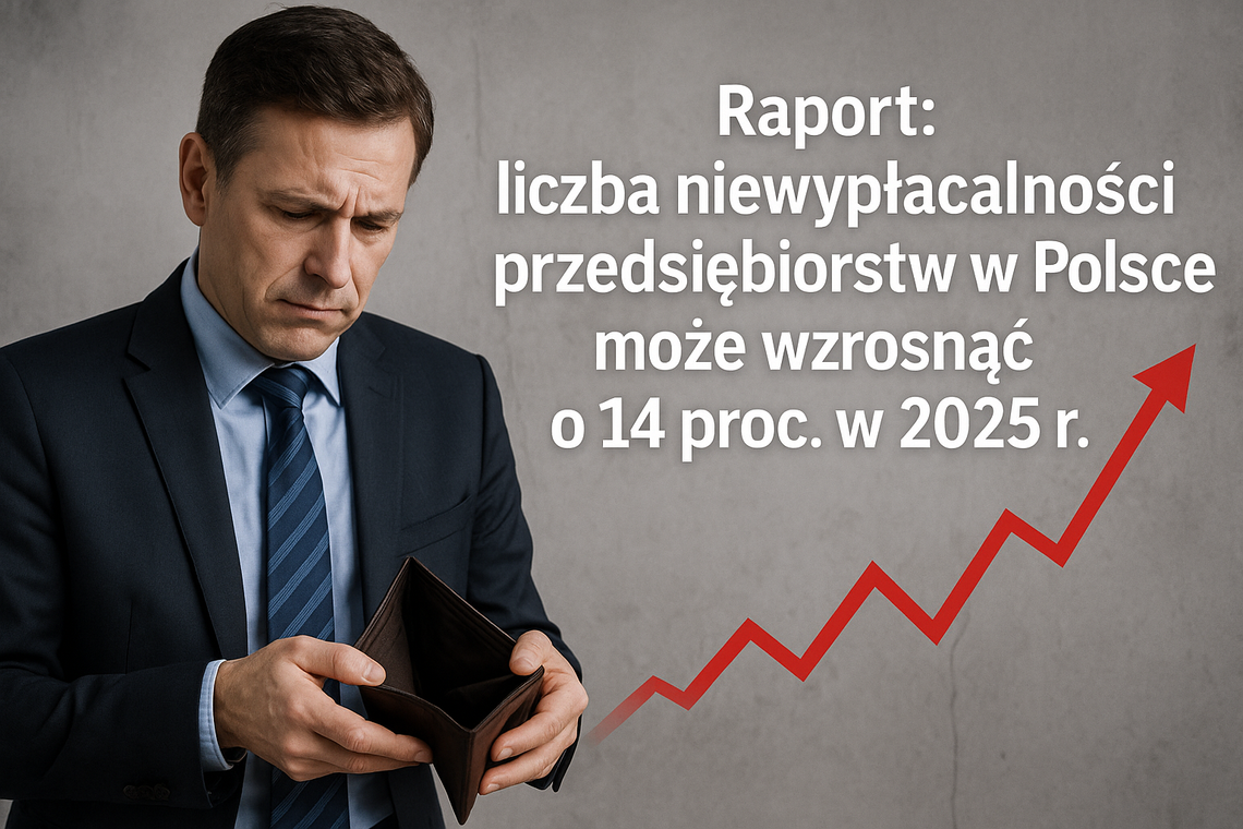 Raport: liczba niewypłacalności przedsiębiorstw w Polce może wzrosnąć o 14 proc. w 2025 r.