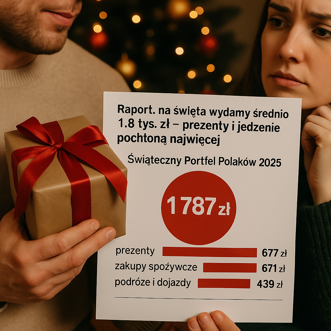 Raport: na Boże Narodzenie przeciętny Polak wyda niemal 1,8 tys. zł - więcej niż rok temu Raport: na Boże Narodzenie przeciętny Polak wyda niemal 1,8 tys. zł - więcej niż rok temu