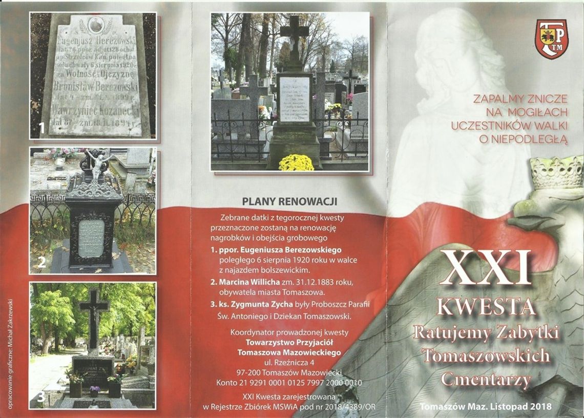 „Ratujmy zabytki tomaszowskich cmentarzy”