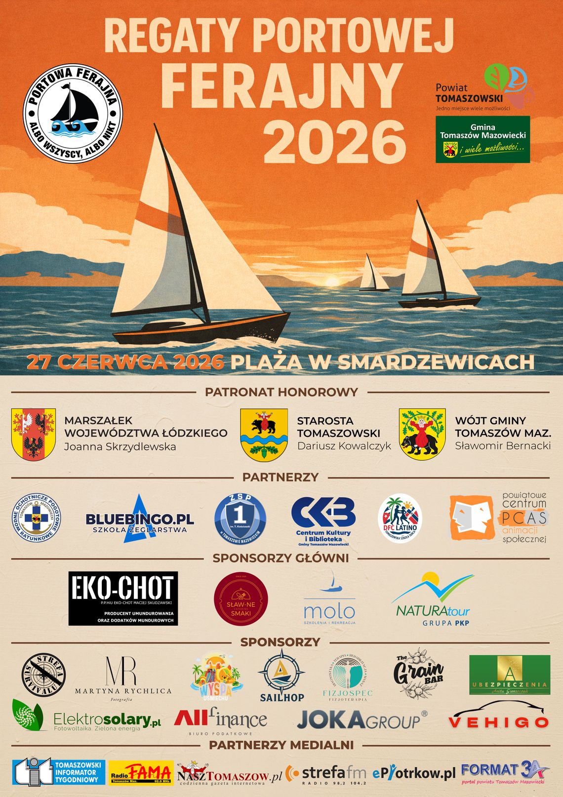 Regaty Portowej Ferajny 2026 nad Zalewem Sulejowskim