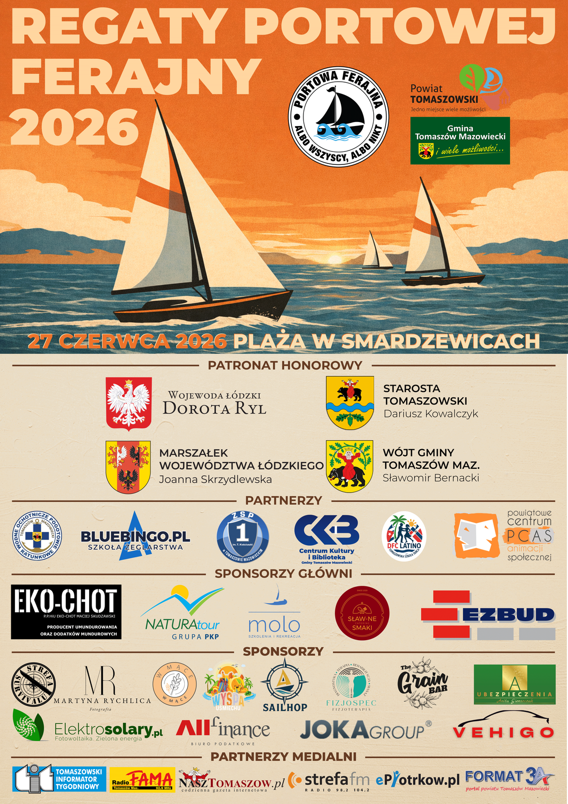 Regaty Portowej Ferajny 2026 nad Zalewem Sulejowskim Regaty Portowej Ferajny 2026 nad Zalewem Sulejowskim