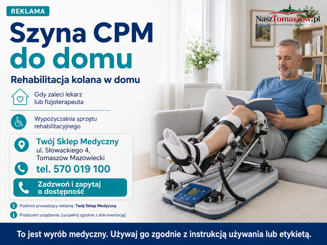 Rehabilitacja kolana także w domu. Do czego służy szyna CPM i kiedy warto ją wypożyczyć?