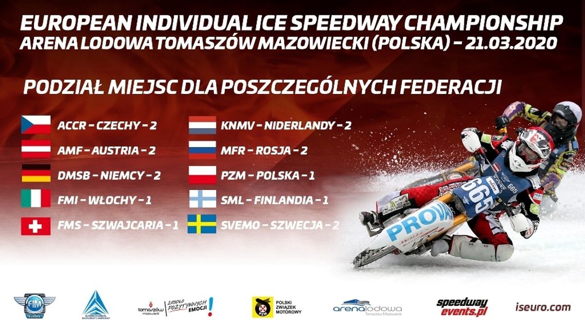 Reprezentanci dziesięciu państw powalczą o medale  European Individual Ice Speedway Championship!